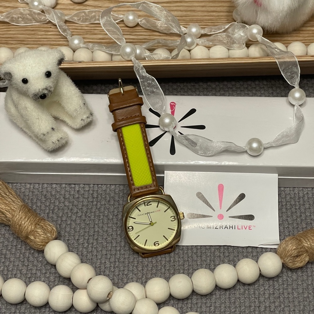 ISAAC MIZRAHI LIVE! Genuine Leather Watch - Picture 9 of 12